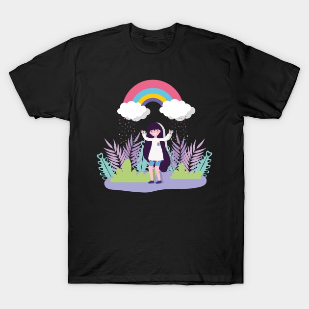 Pride Rainbow Heart T-Shirt by irvanelist
